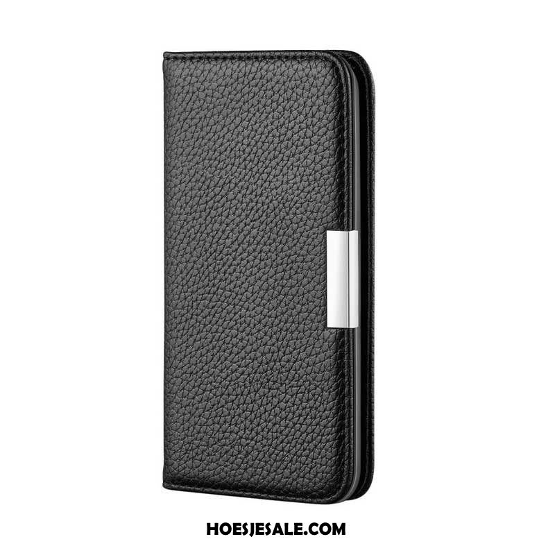 Bescherming Hoesje voor iPhone 13 Pro Folio-hoesje Imitatieleer Litchi Ultra Chic