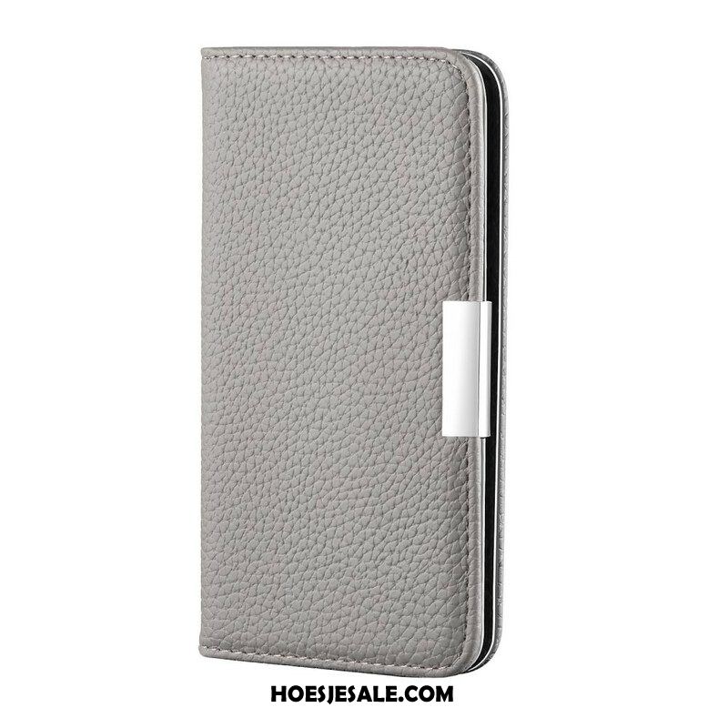 Bescherming Hoesje voor iPhone 13 Pro Folio-hoesje Imitatieleer Litchi Ultra Chic