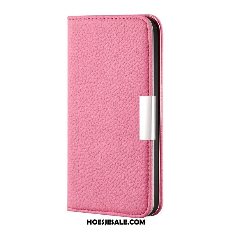 Bescherming Hoesje voor iPhone 13 Pro Folio-hoesje Imitatieleer Litchi Ultra Chic