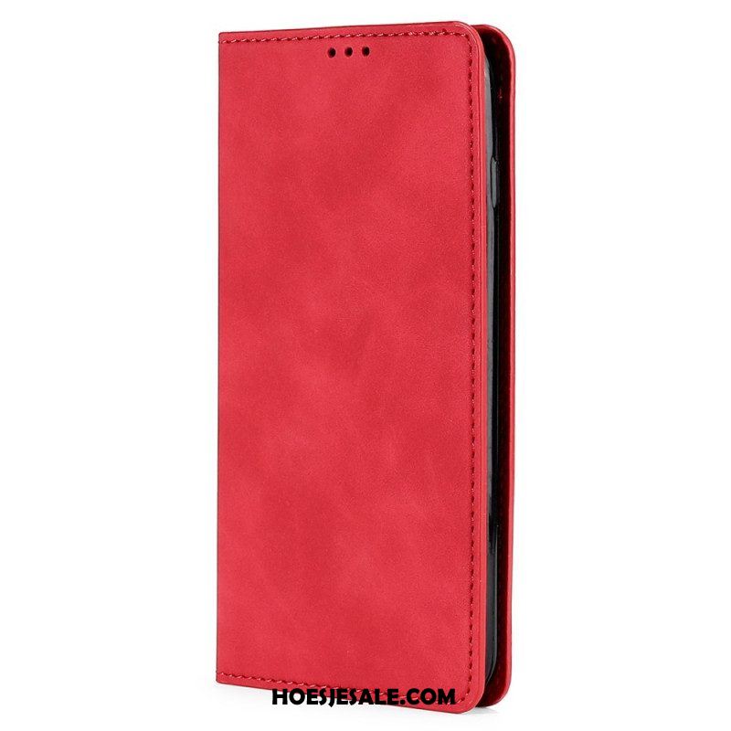 Bescherming Hoesje voor iPhone 14 Plus Folio-hoesje Elegantie Van Kunstleer