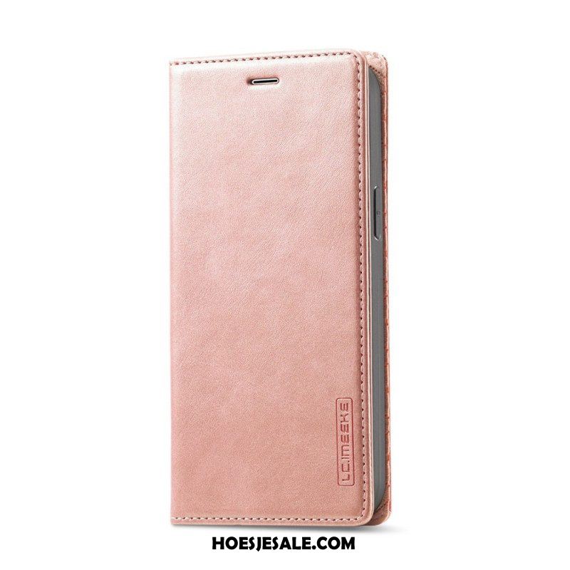 Bescherming Hoesje voor iPhone 14 Plus Folio-hoesje Kunstleer Lc.imeeke