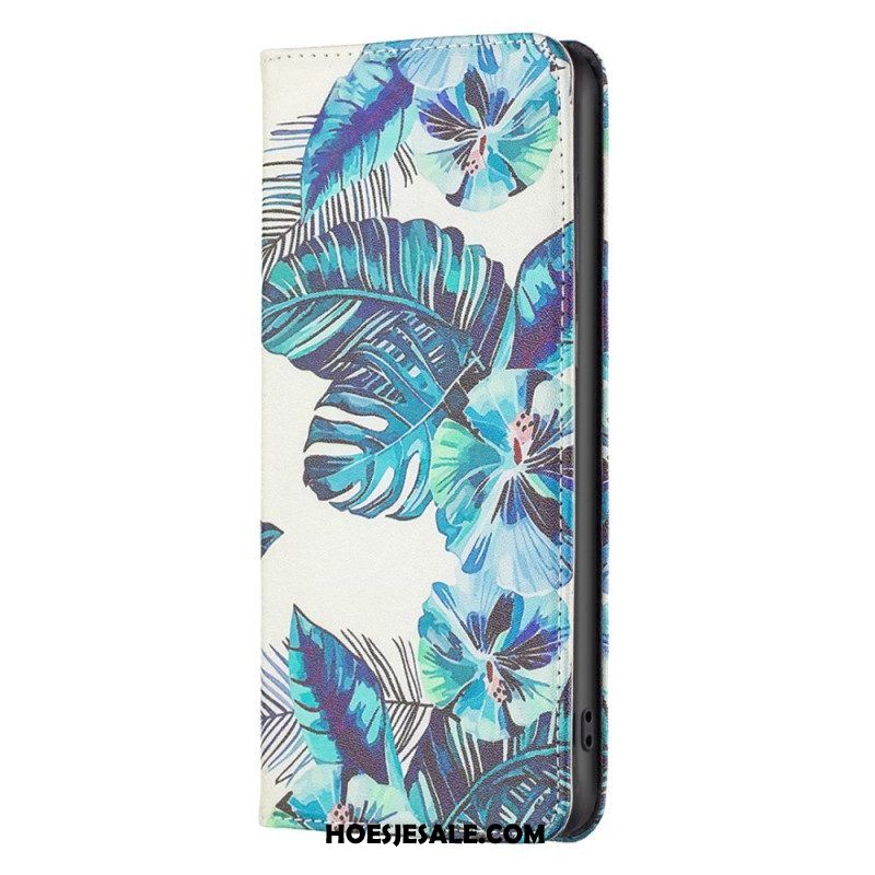 Bescherming Hoesje voor iPhone 14 Pro Folio-hoesje Bladeren