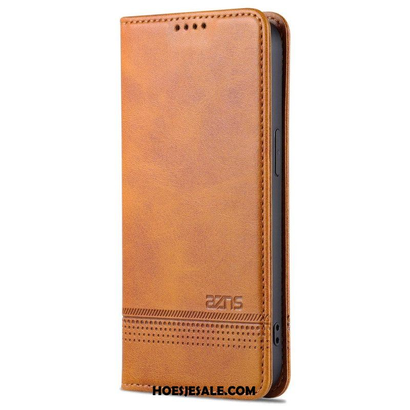 Bescherming Hoesje voor iPhone 15 Plus Folio-hoesje Cui Azns-effect