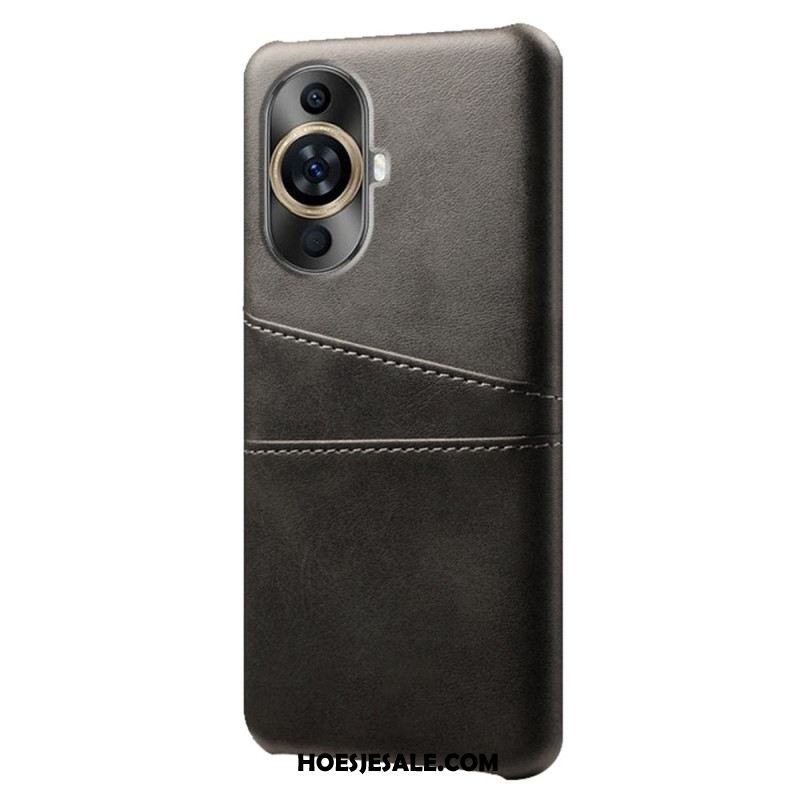 Case Hoesje Huawei Nova 12s Telefoonhoesje Kaarthouder Met Leereffect