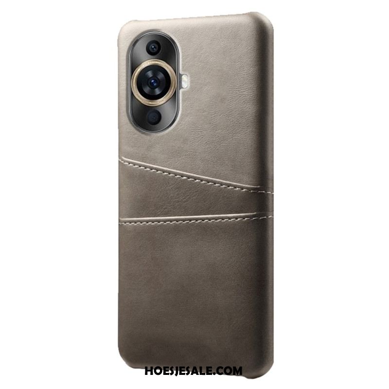 Case Hoesje Huawei Nova 12s Telefoonhoesje Kaarthouder Met Leereffect