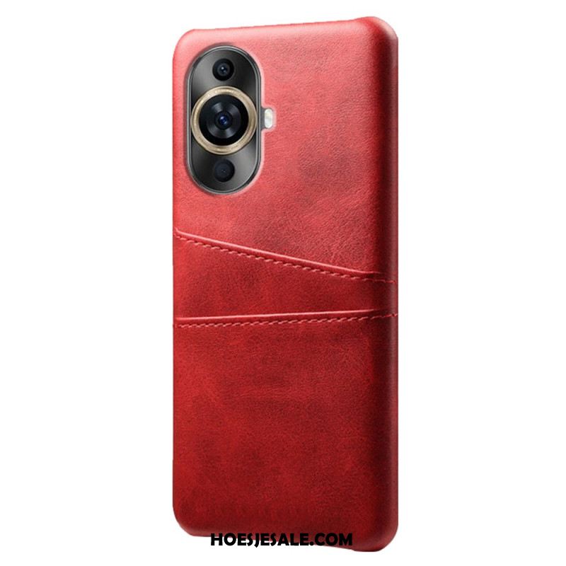 Case Hoesje Huawei Nova 12s Telefoonhoesje Kaarthouder Met Leereffect