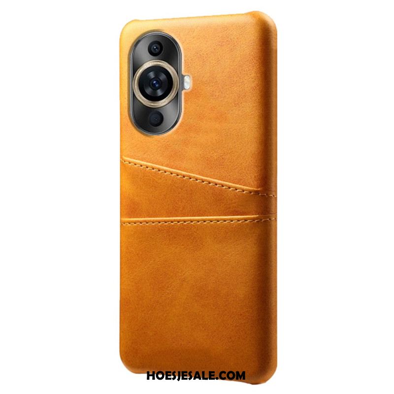 Case Hoesje Huawei Nova 12s Telefoonhoesje Kaarthouder Met Leereffect