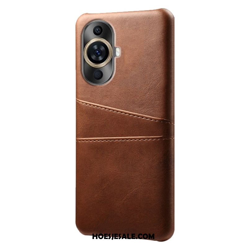 Case Hoesje Huawei Nova 12s Telefoonhoesje Kaarthouder Met Leereffect