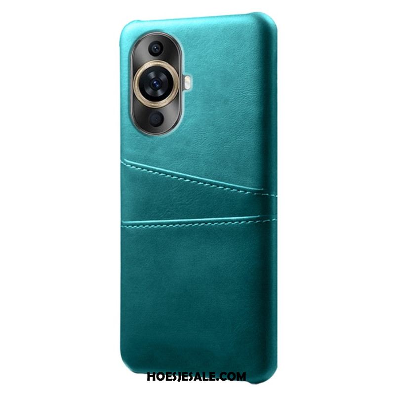 Case Hoesje Huawei Nova 12s Telefoonhoesje Kaarthouder Met Leereffect