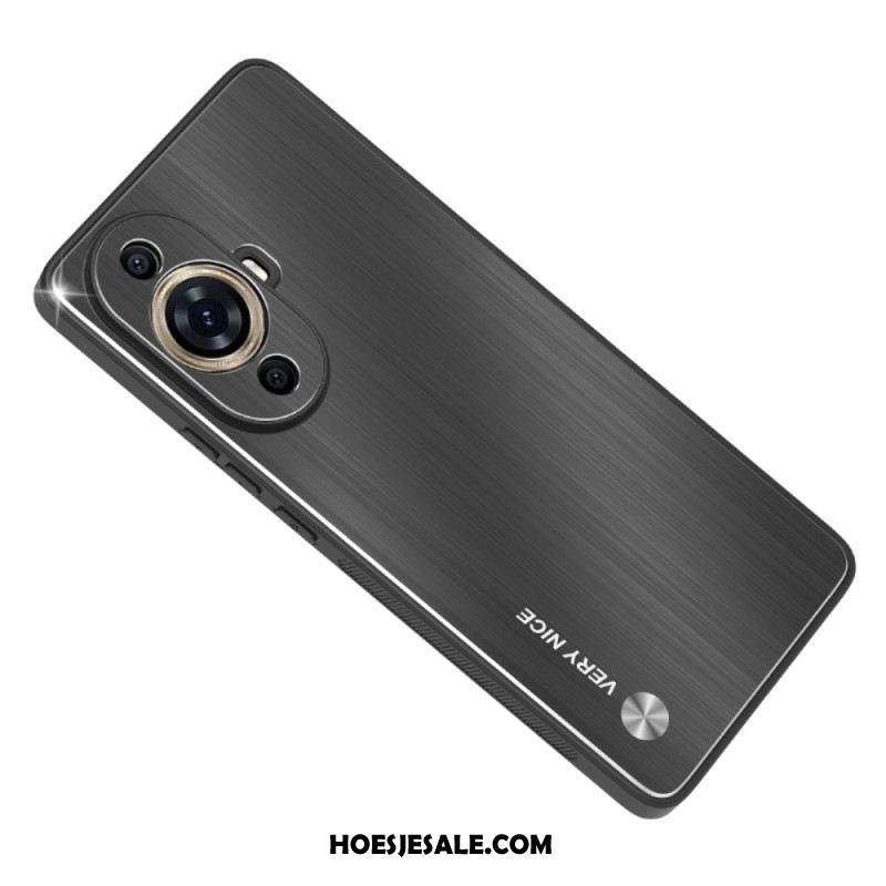 Case Hoesje Huawei Nova 12s Telefoonhoesje Metaaleffect