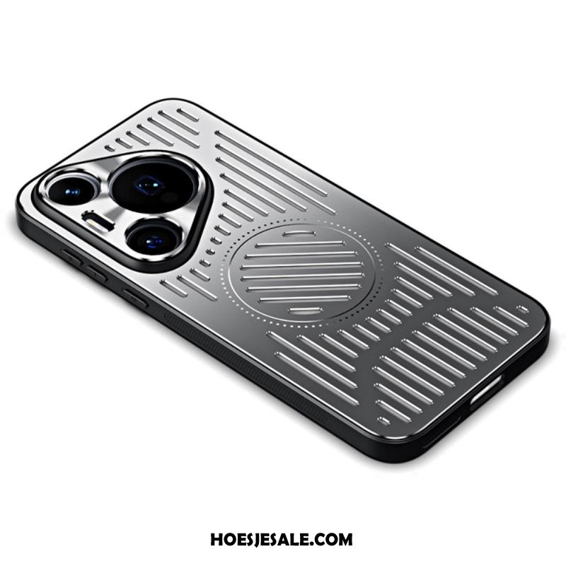 Case Hoesje Huawei Pura 70 Pro Telefoonhoesje Magnetisch Metaaleffect