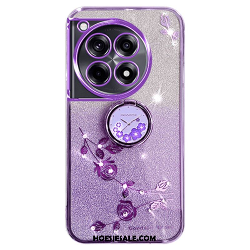 Case Hoesje Oneplus 12r Telefoonhoesje Glitter Kadem-ondersteuning