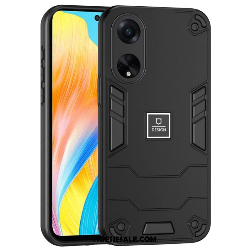 Case Hoesje Oppo A98 5g Telefoonhoesje Hybride Metaaleffect