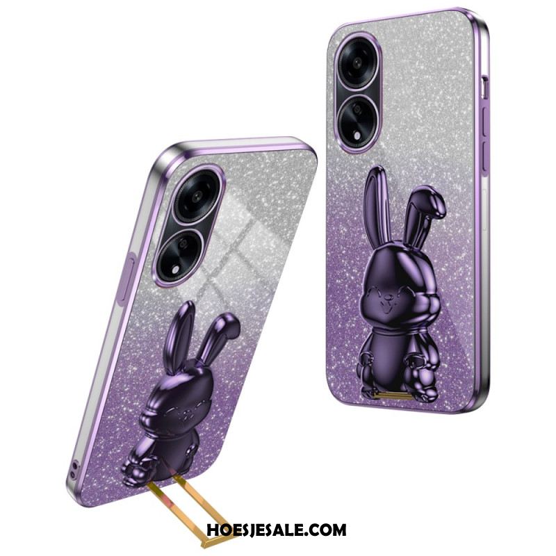 Case Hoesje Oppo A98 5g Telefoonhoesje Konijnenondersteuning