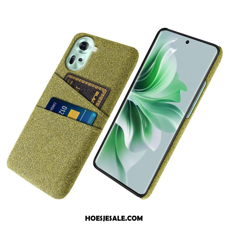 Case Hoesje Oppo Reno 11 5g Telefoonhoesje Stoffen Kaarthouder