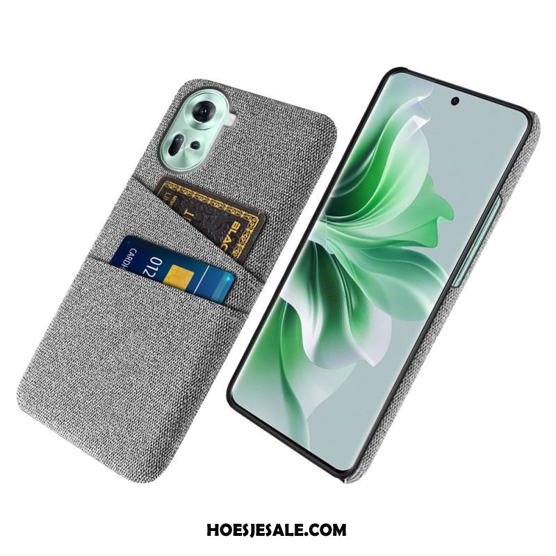 Case Hoesje Oppo Reno 11 5g Telefoonhoesje Stoffen Kaarthouder