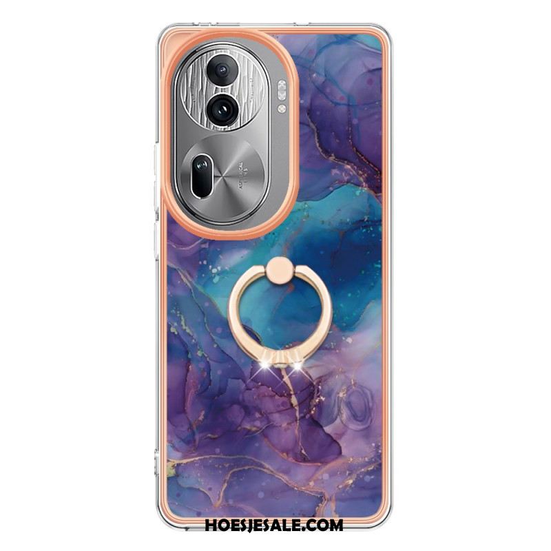 Case Hoesje Oppo Reno 11 Pro 5g Telefoonhoesje Marmeren Steunring