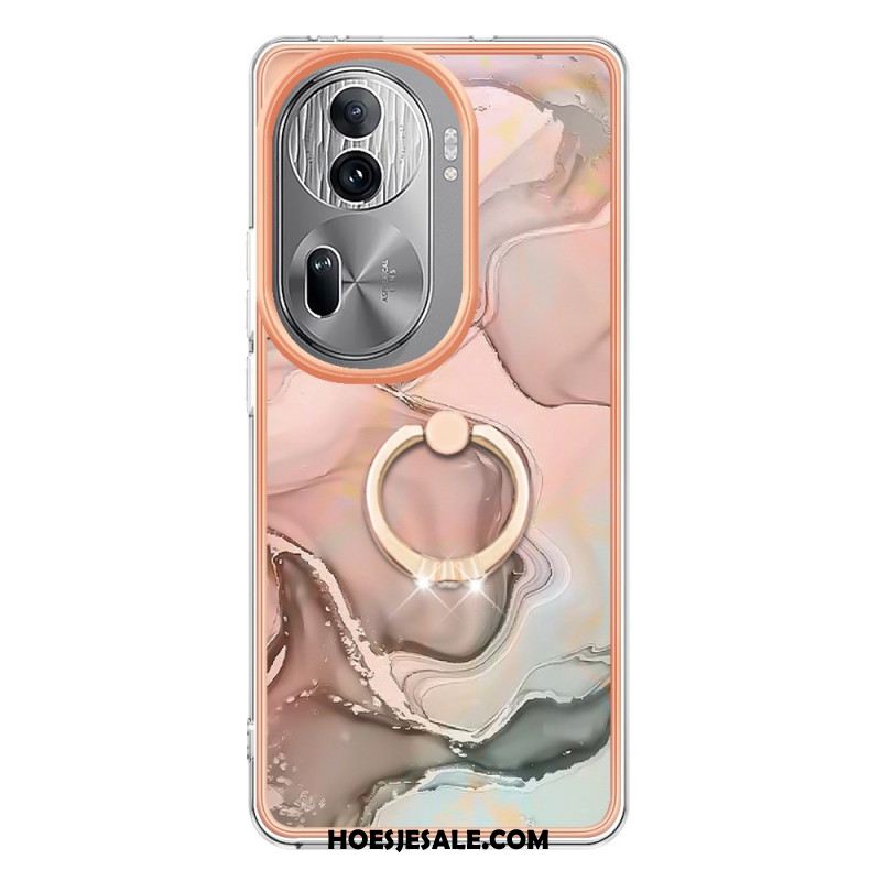 Case Hoesje Oppo Reno 11 Pro 5g Telefoonhoesje Marmeren Steunring