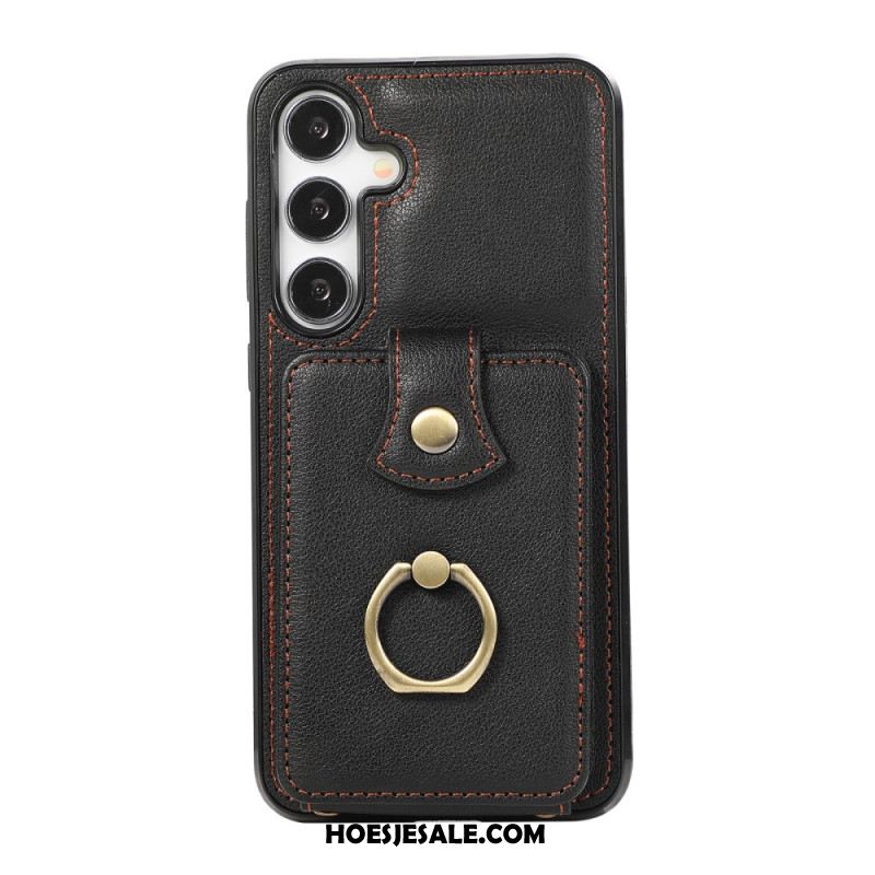 Case Hoesje Samsung Galaxy A15 5g Telefoonhoesje Kaarthouder En Schouderband