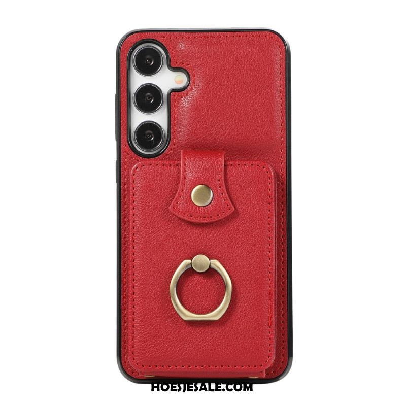 Case Hoesje Samsung Galaxy A15 5g Telefoonhoesje Kaarthouder En Schouderband