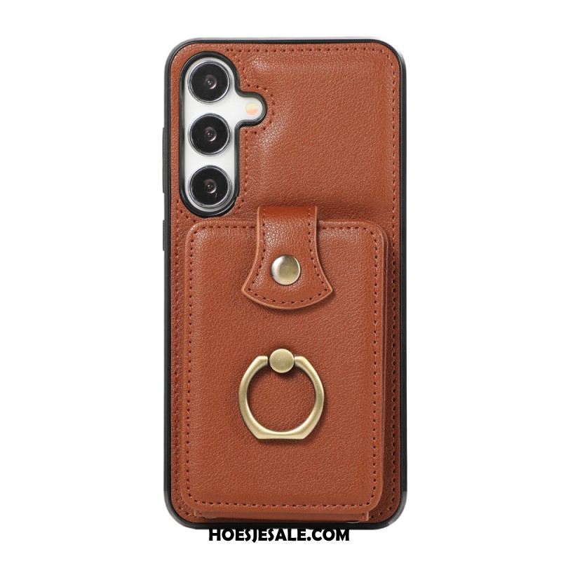 Case Hoesje Samsung Galaxy A15 5g Telefoonhoesje Kaarthouder En Schouderband