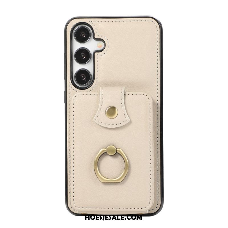 Case Hoesje Samsung Galaxy A15 5g Telefoonhoesje Kaarthouder En Schouderband