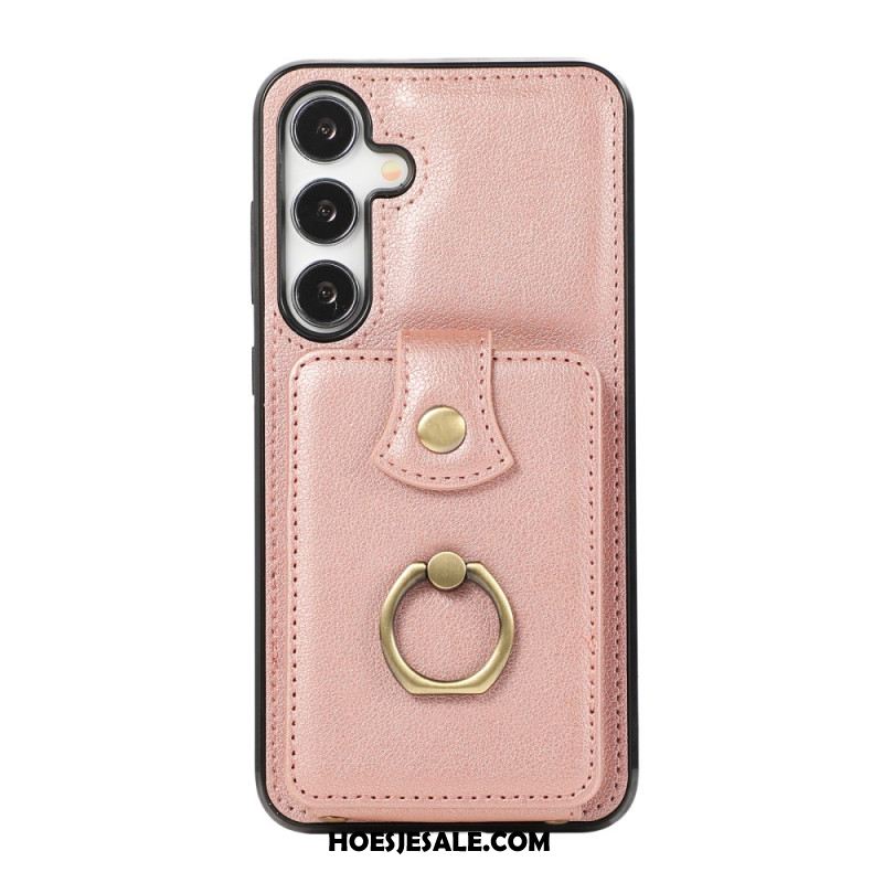 Case Hoesje Samsung Galaxy A15 5g Telefoonhoesje Kaarthouder En Schouderband