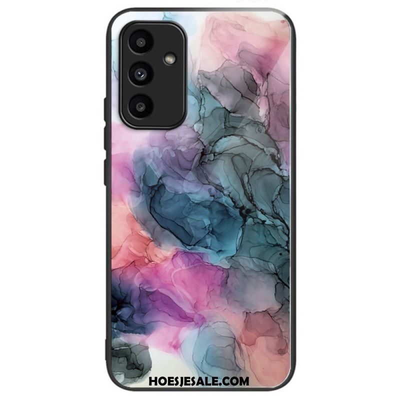 Case Hoesje Samsung Galaxy A15 Telefoonhoesje Helder Patroon Van Gehard Glas