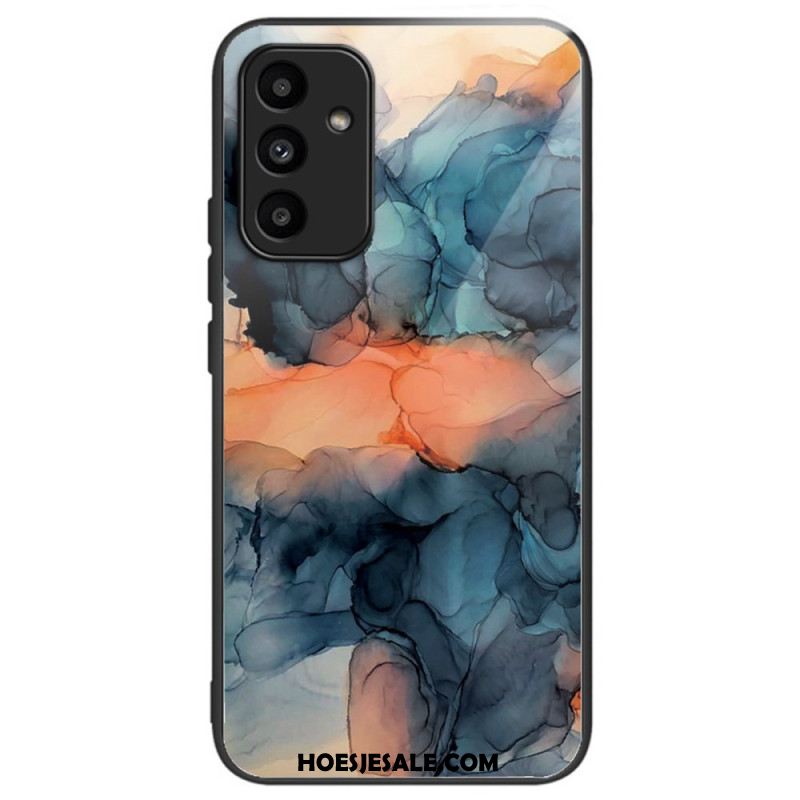 Case Hoesje Samsung Galaxy A15 Telefoonhoesje Helder Patroon Van Gehard Glas