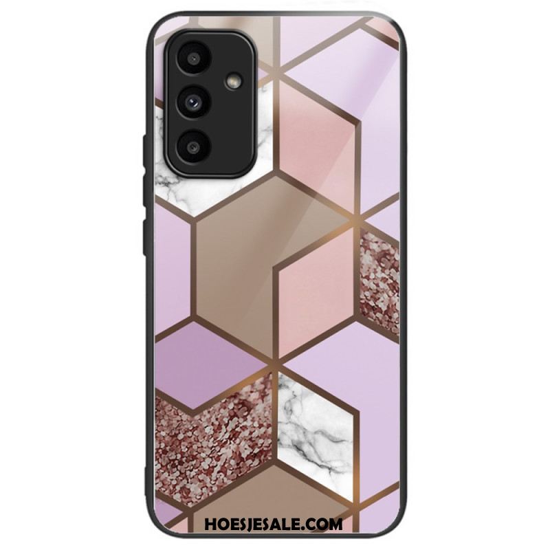 Case Hoesje Samsung Galaxy A15 Telefoonhoesje Helder Patroon Van Gehard Glas