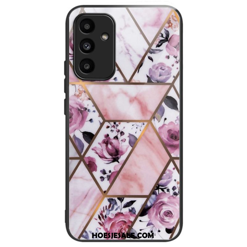 Case Hoesje Samsung Galaxy A15 Telefoonhoesje Helder Patroon Van Gehard Glas