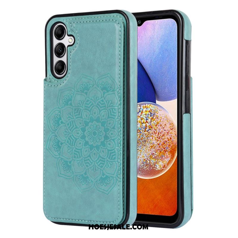 Case Hoesje Samsung Galaxy A15 Telefoonhoesje Kaarthouder Met Mandala-patroon