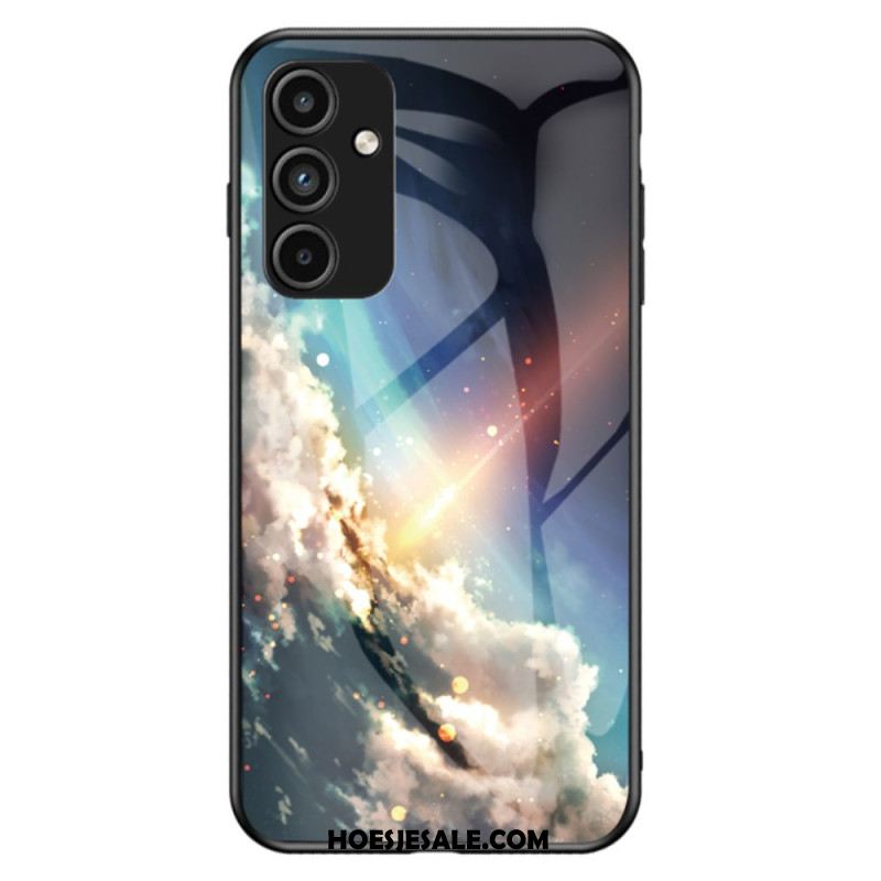 Case Hoesje Samsung Galaxy A15 Telefoonhoesje Melkweg Gehard Glas