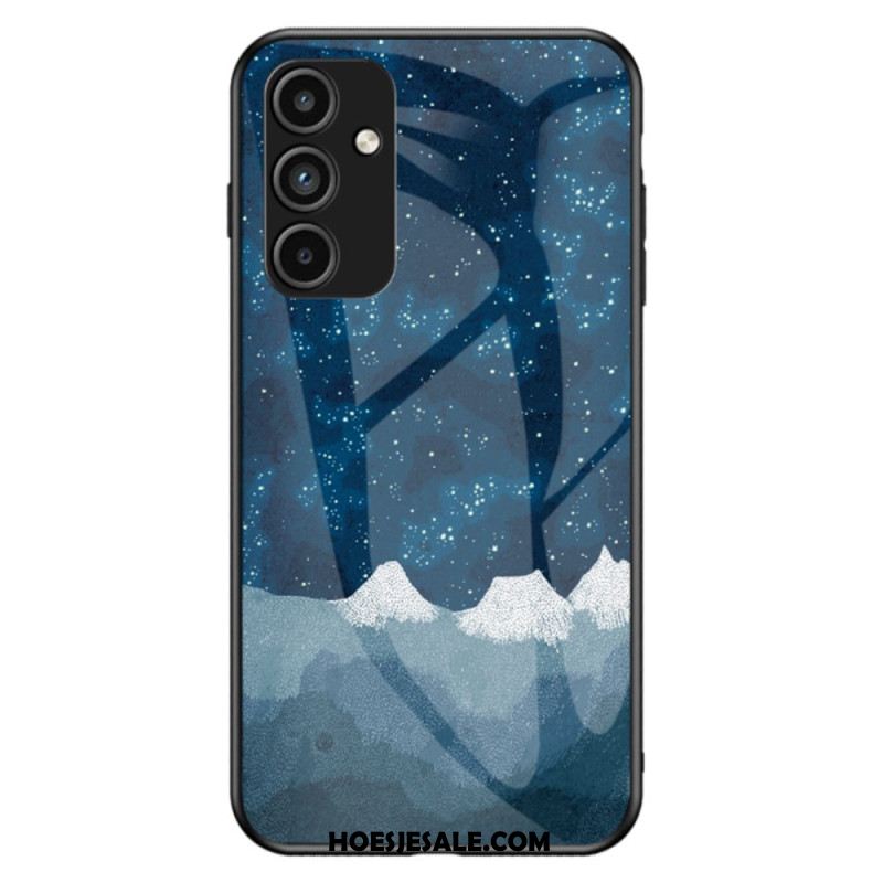 Case Hoesje Samsung Galaxy A15 Telefoonhoesje Melkweg Gehard Glas