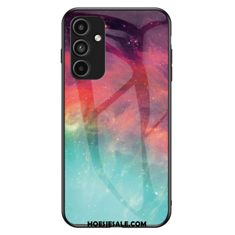 Case Hoesje Samsung Galaxy A15 Telefoonhoesje Melkweg Gehard Glas