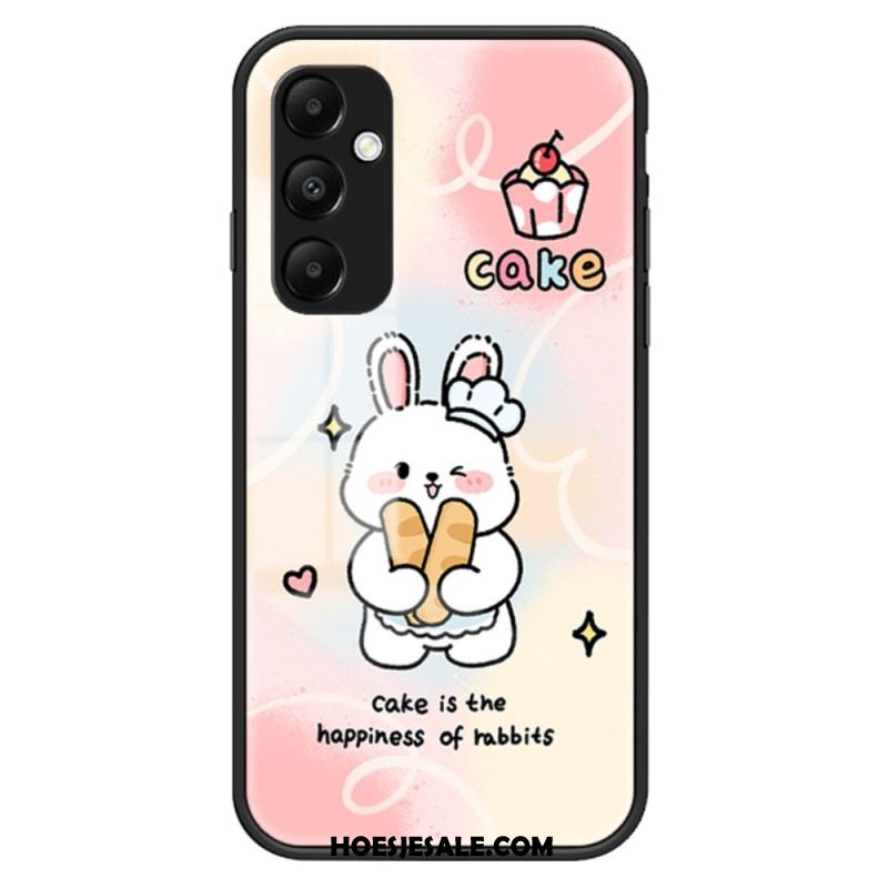 Case Hoesje Samsung Galaxy A55 5g Telefoonhoesje Cartoon Gehard Glas