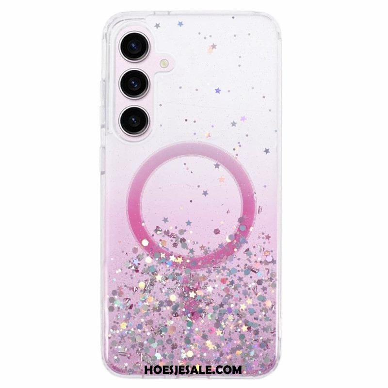 Case Hoesje Samsung Galaxy S24 Plus 5g Telefoonhoesje Magsafe-compatibele Glitters