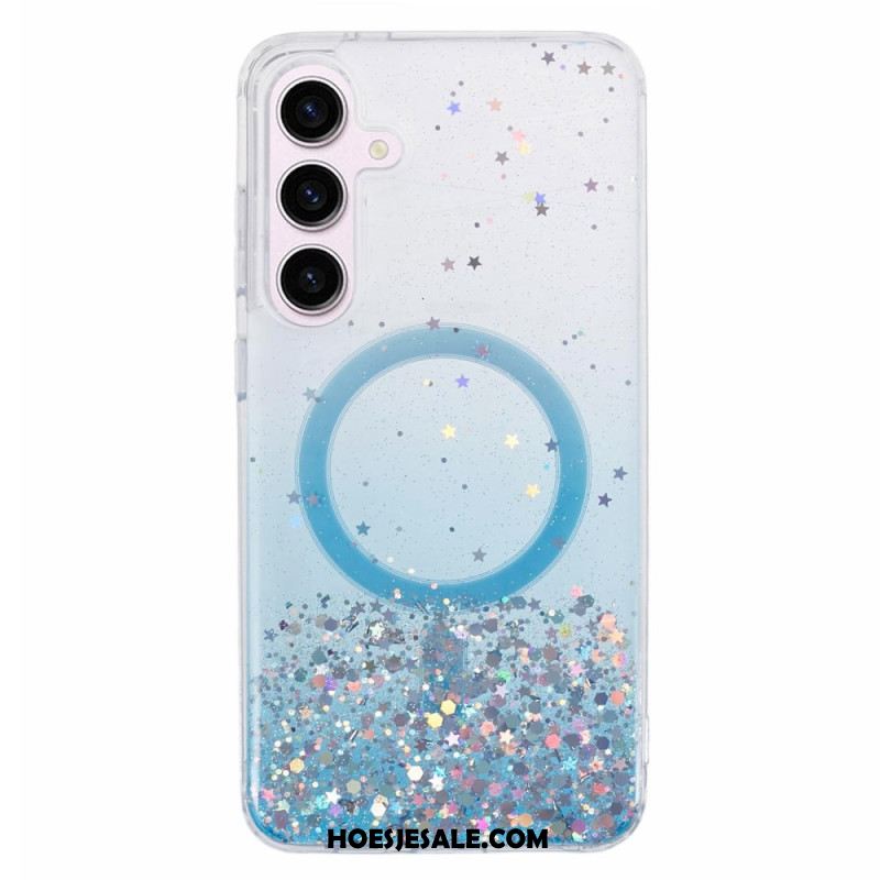 Case Hoesje Samsung Galaxy S24 Plus 5g Telefoonhoesje Magsafe-compatibele Glitters