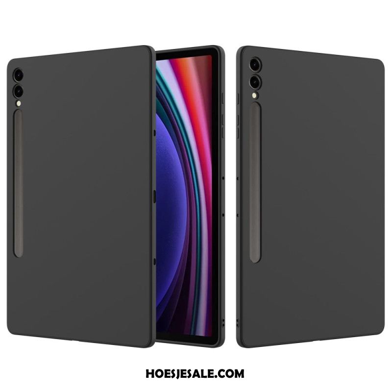 Case Hoesje Samsung Galaxy Tab S9 Plus Telefoonhoesje Vloeibare Siliconen