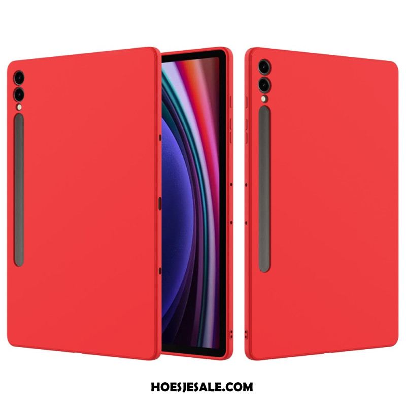 Case Hoesje Samsung Galaxy Tab S9 Plus Telefoonhoesje Vloeibare Siliconen