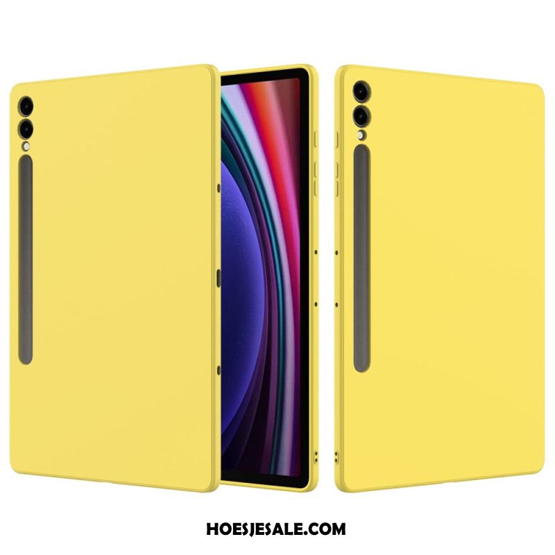 Case Hoesje Samsung Galaxy Tab S9 Plus Telefoonhoesje Vloeibare Siliconen