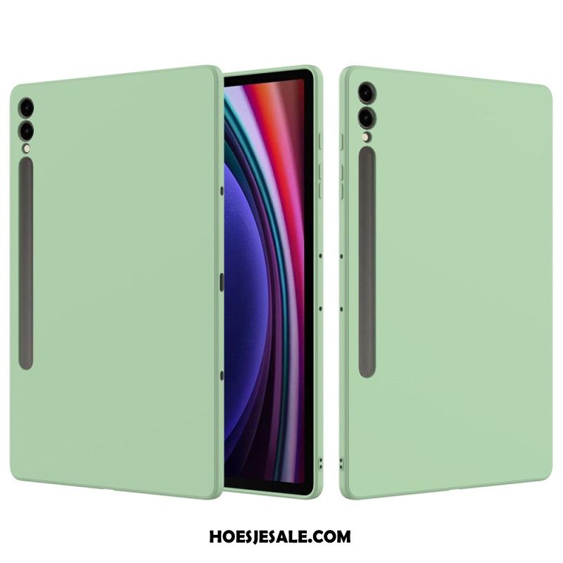 Case Hoesje Samsung Galaxy Tab S9 Plus Telefoonhoesje Vloeibare Siliconen