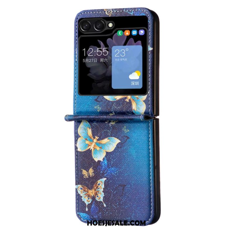 Case Hoesje Samsung Galaxy Z Flip 5 Telefoonhoesje Vlinders