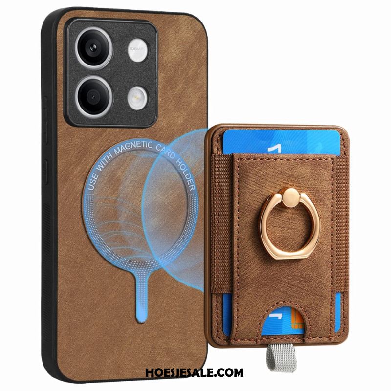 Case Hoesje Xiaomi Redmi Note 13 4g Telefoonhoesje Afneembare Kaarthouder En Ring