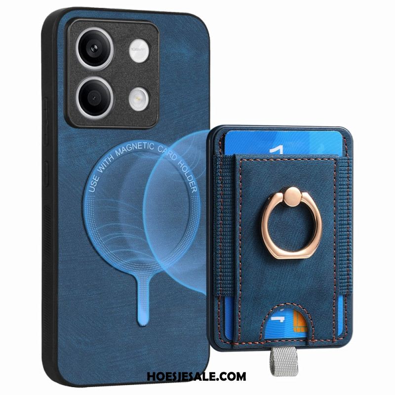 Case Hoesje Xiaomi Redmi Note 13 4g Telefoonhoesje Afneembare Kaarthouder En Ring