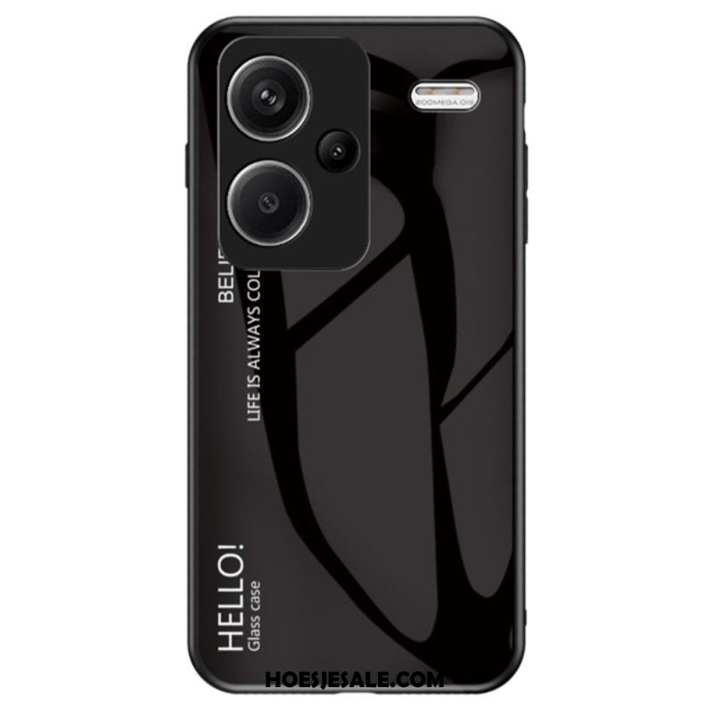 Case Hoesje Xiaomi Redmi Note 13 Pro Plus 5g Telefoonhoesje Gradiënt Gehard Glas