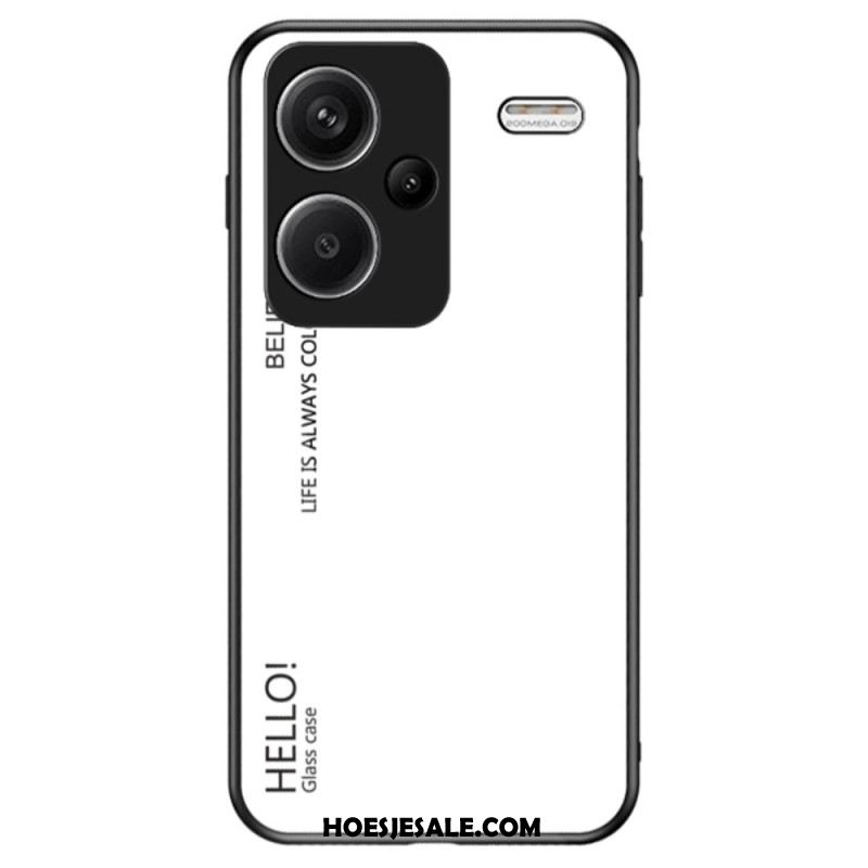 Case Hoesje Xiaomi Redmi Note 13 Pro Plus 5g Telefoonhoesje Gradiënt Gehard Glas