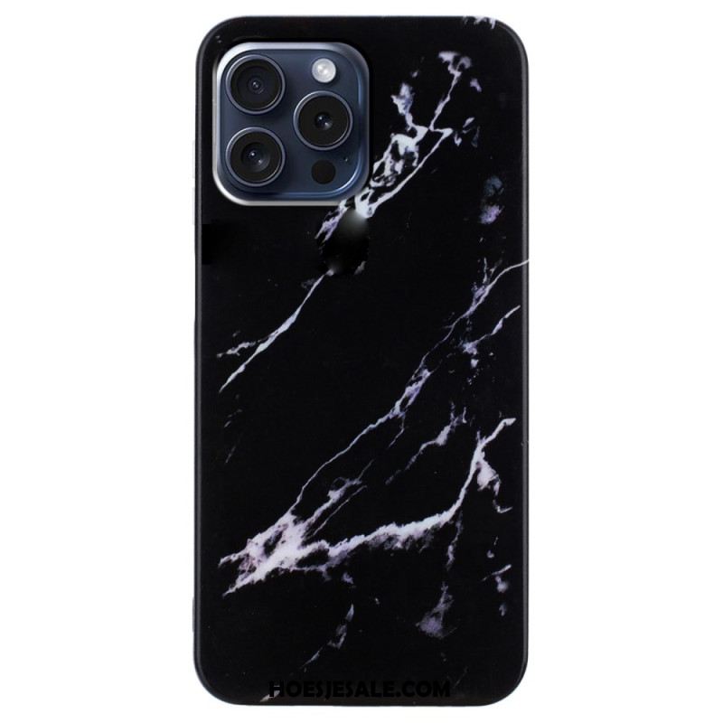 Case Hoesje iPhone 16 Pro Telefoonhoesje Gemarmerd Patroon