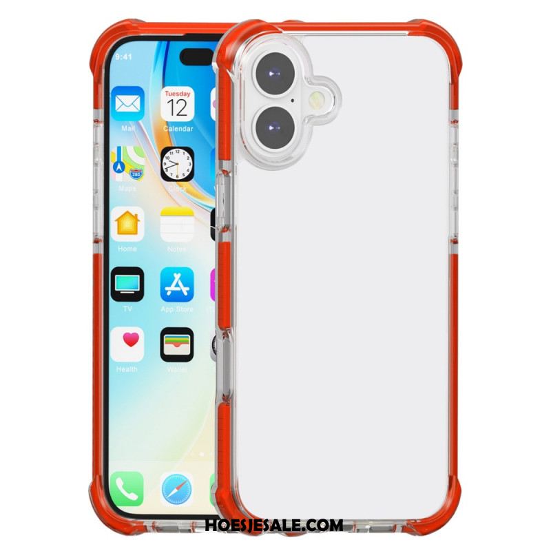 Case Hoesje iPhone 16 Telefoonhoesje Gekleurde Randen