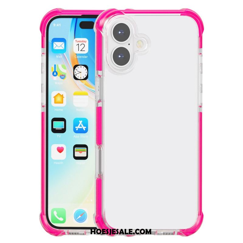 Case Hoesje iPhone 16 Telefoonhoesje Gekleurde Randen